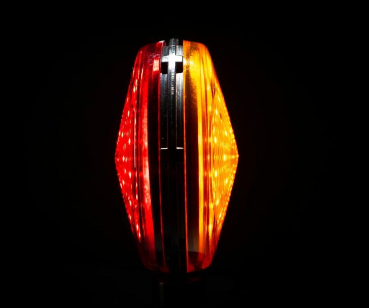 Spiegellampe Ledson (orange/rot) 24V