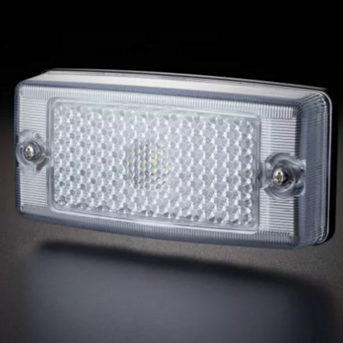 Omnius Seitenmarkierungsleuchte LED ″Old School Look″ weisses Glas/Orange LED