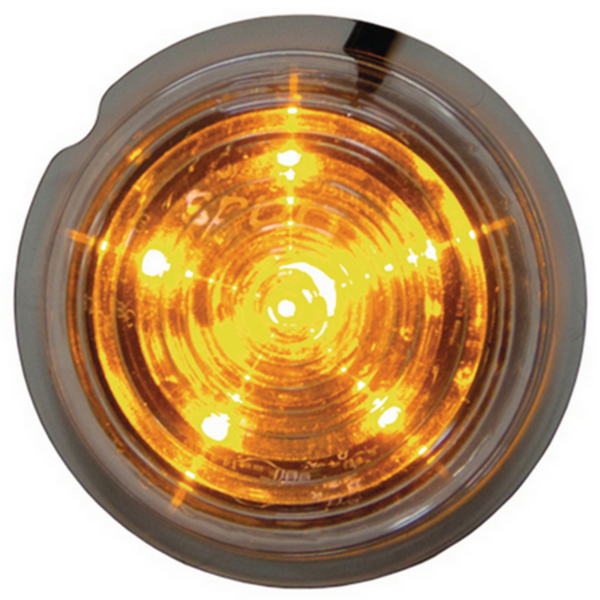 Strands Viking Side Marker Lamp 6 LED, Clear Lens/Amber, 12–24V