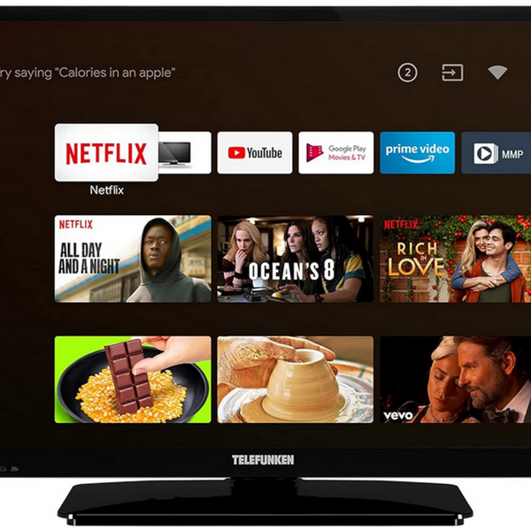 Telefunken 24-inch Android Smart TV for Trucks – 12/24 V