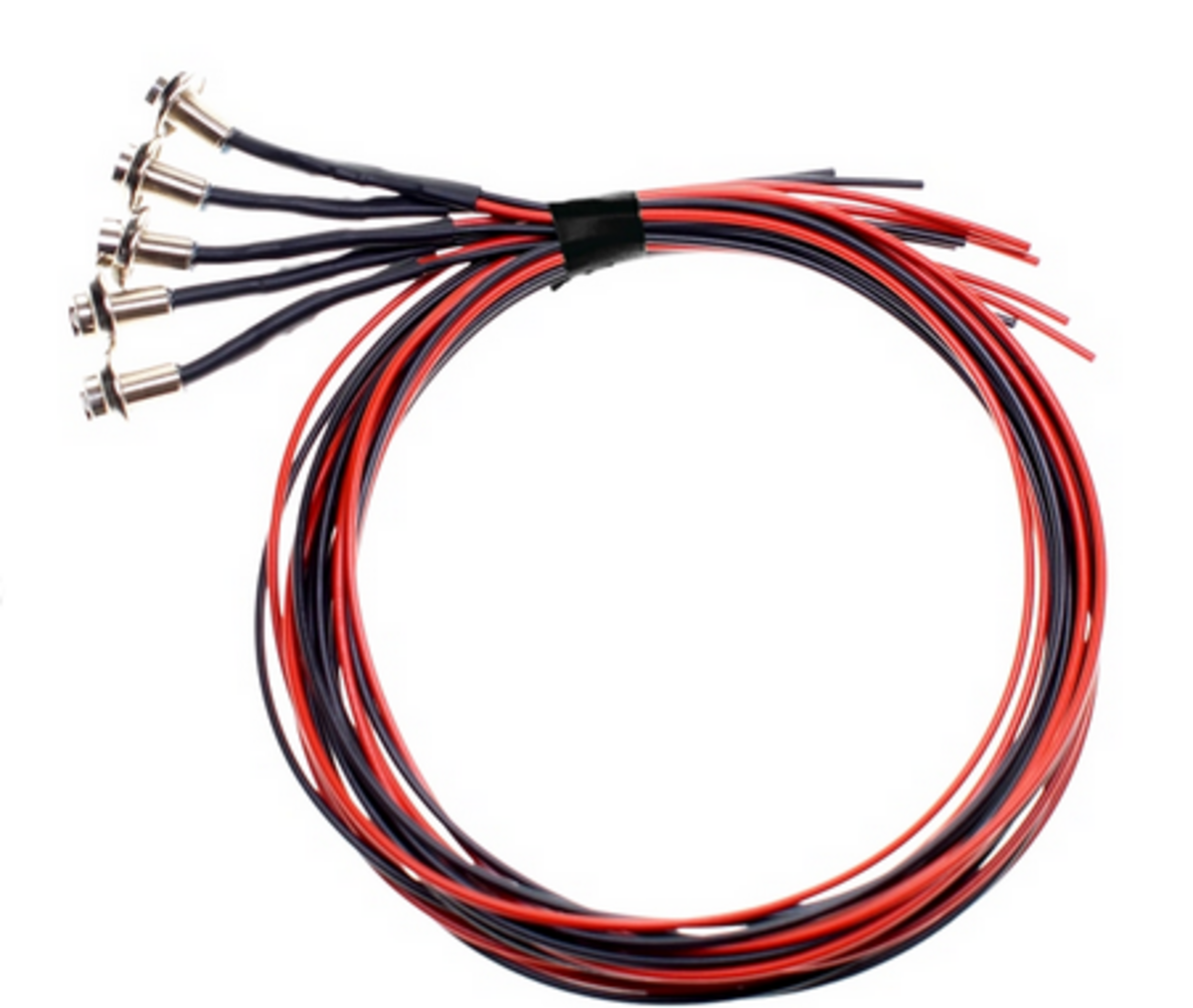 5er Pack LED Mini Spot 24V DC Chrom LED Schraube Lochdurchmesser 8mm