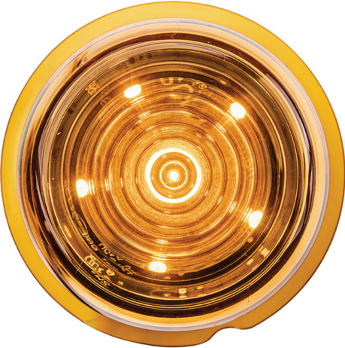 Strands Viking Seitenmarkierungsleuchte – Orange/Orange – 12–24 V mit 6 LEDs Seitenm. Leuchte 12/24V 800400-2 6LEDs gelb rund+Kabel=5m