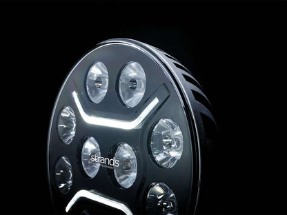 Strands Dark Knight Intense 9 Zoll LED-Fernscheinwerfer mit Positionslicht
