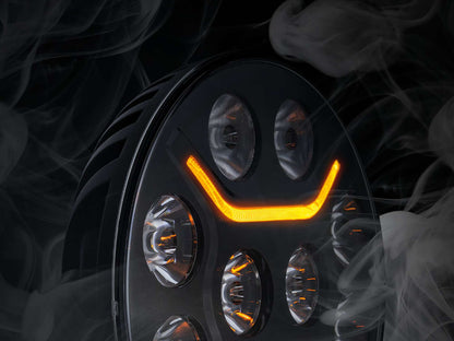 Strands Dark Knight Intense 9 Zoll LED-Fernscheinwerfer mit Positionslicht