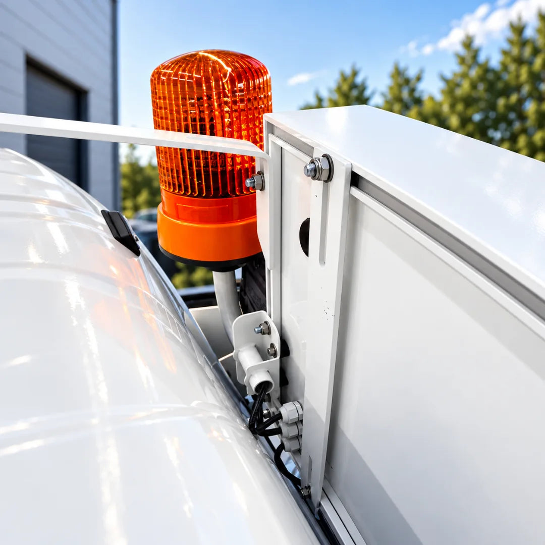 Leuchtkastenhalter MAN TG3 Edelstahl V2A – für Aluminium-Sonnenblenden