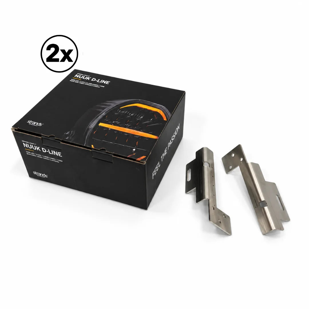 Bundle: 2× Strands Nuuk D-Line 9" + Scheinwerferhalter Classic – 145 € sparen