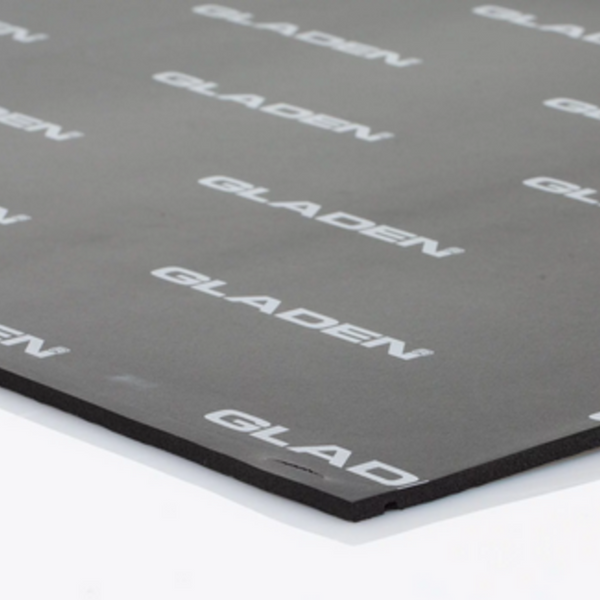 Gladen Aero Neoprene Insulation Mat 6 mm, self-adhesive – against rattling noises