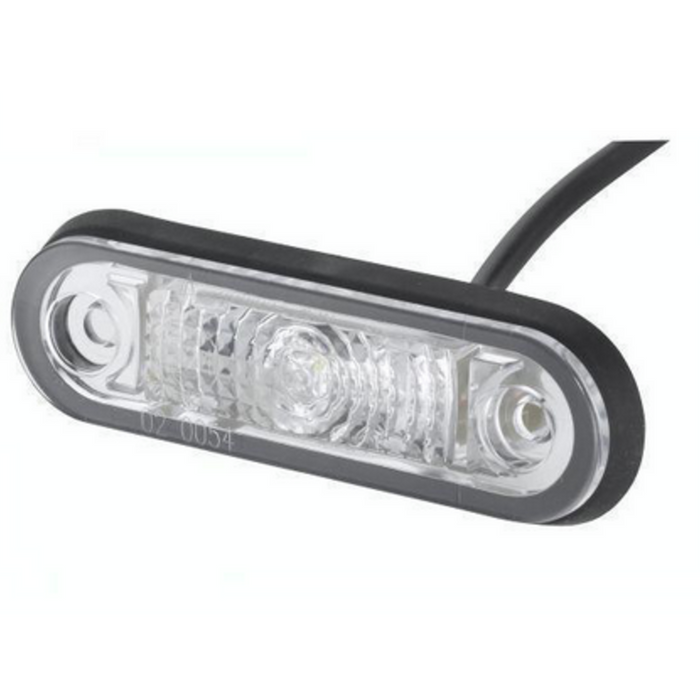 Hella LED-Positionsleuchte 12/24V weiss Klarglas 5m Kabel