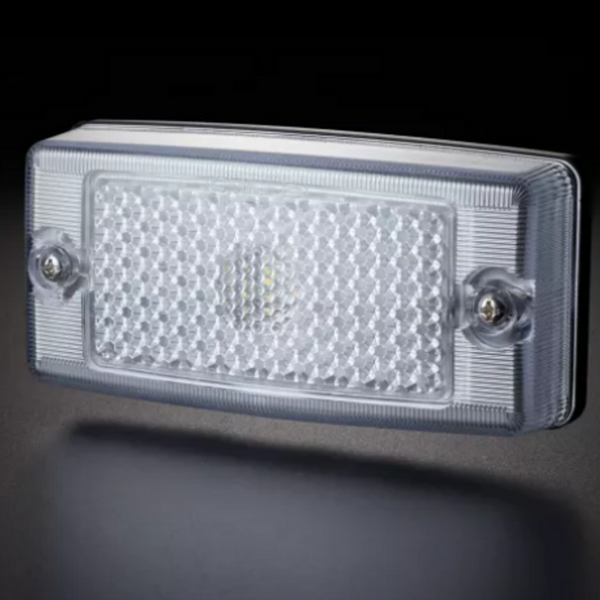 Omnius LED Side Marker Light Old School, white lens / orange LED