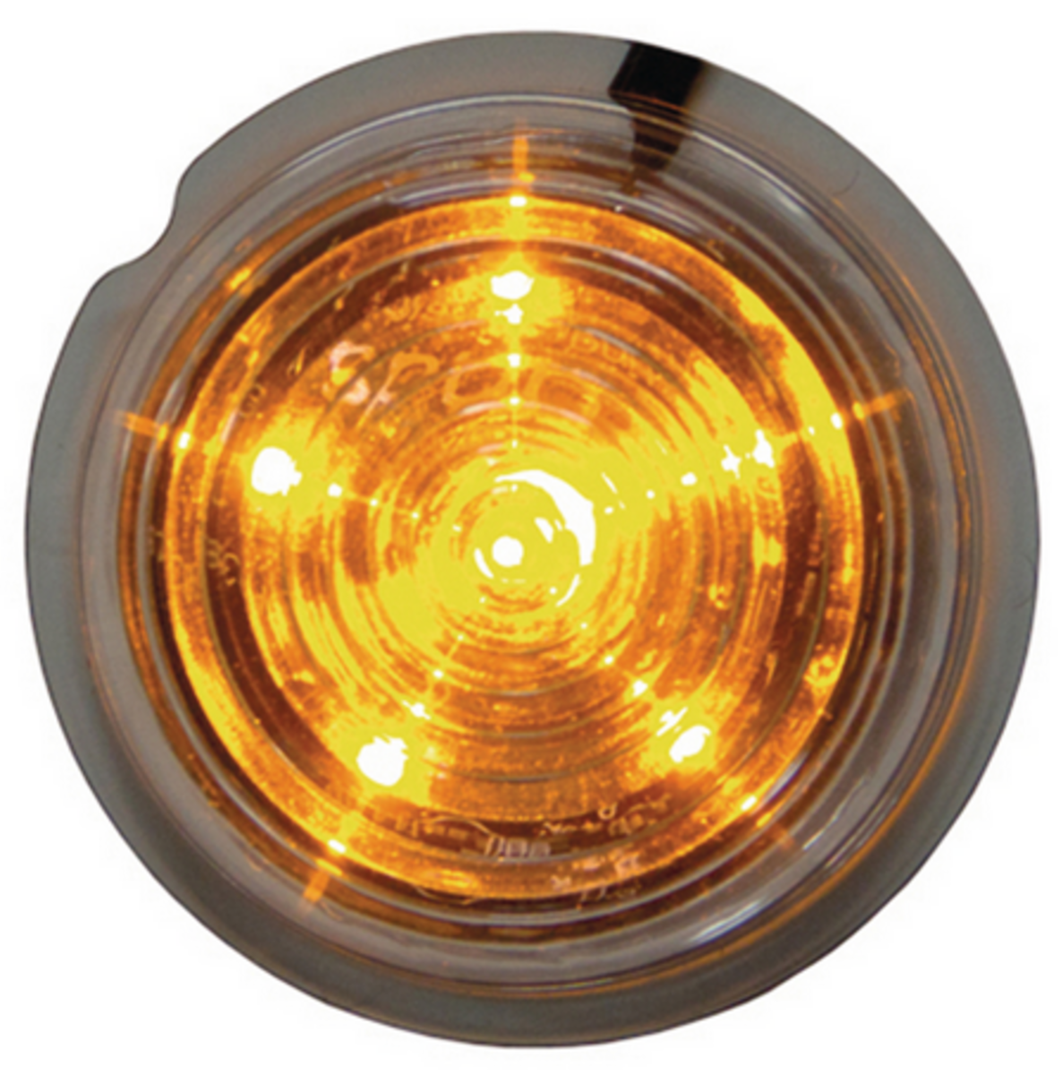 Strands Viking Seitenmarkierungsleuchte – Klarglas/Orange – 12–24 V mit 6 LEDs Seitenm. Leuchte 12/24V 800400-2 6LEDs orange rund+Kabel=5m
